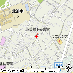 静岡県浜松市浜名区西美薗271周辺の地図