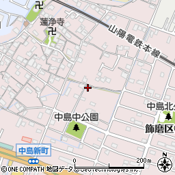 兵庫県姫路市飾磨区中島2丁目873-3周辺の地図