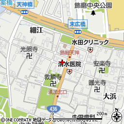 兵庫県姫路市飾磨区天神103周辺の地図