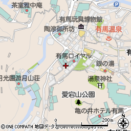 兵庫県神戸市北区有馬町1220周辺の地図