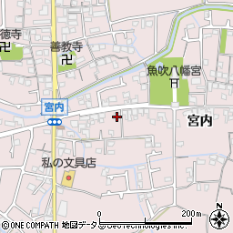 兵庫県姫路市網干区宮内1660周辺の地図