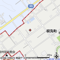 静岡県浜松市中央区根洗町517周辺の地図