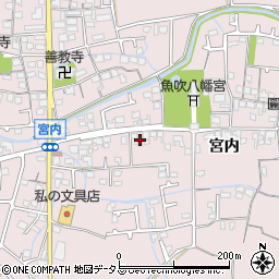 兵庫県姫路市網干区宮内1662周辺の地図