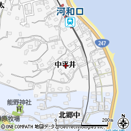 愛知県知多郡美浜町布土中平井周辺の地図