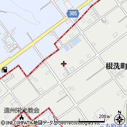 静岡県浜松市中央区根洗町518周辺の地図