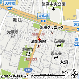兵庫県姫路市飾磨区天神127周辺の地図