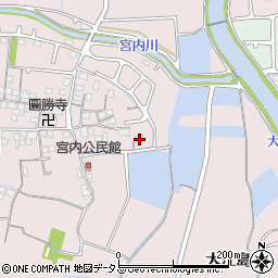 兵庫県姫路市網干区宮内11周辺の地図