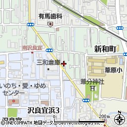 大阪府茨木市新和町7周辺の地図