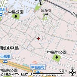 兵庫県姫路市飾磨区中島777周辺の地図