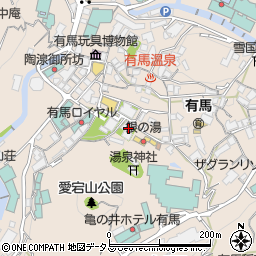 神戸市立博物館・科学館太閤の湯殿館周辺の地図