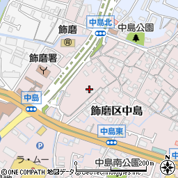 兵庫県姫路市飾磨区中島663周辺の地図