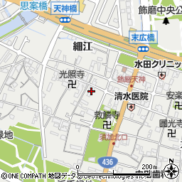 兵庫県姫路市飾磨区天神47周辺の地図