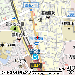 エディオン蛍池駅前店周辺の地図