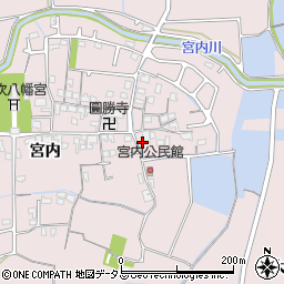 兵庫県姫路市網干区宮内1周辺の地図