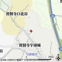 京都府京田辺市普賢寺宇頭城74周辺の地図