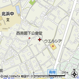 静岡県浜松市浜名区西美薗388-13周辺の地図
