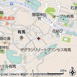 兵庫県神戸市北区有馬町368周辺の地図