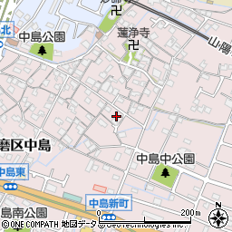 兵庫県姫路市飾磨区中島782周辺の地図