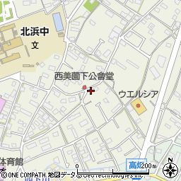 静岡県浜松市浜名区西美薗310-10周辺の地図