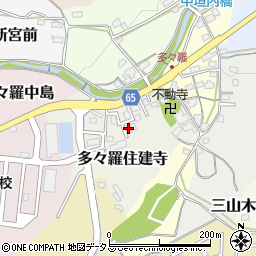 京都府京田辺市多々羅住建寺周辺の地図