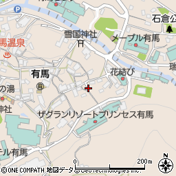 兵庫県神戸市北区有馬町364周辺の地図