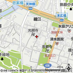 兵庫県姫路市飾磨区天神58周辺の地図