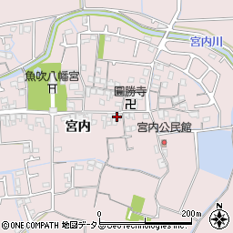 兵庫県姫路市網干区宮内159周辺の地図