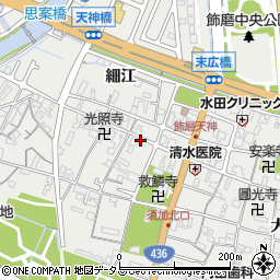 兵庫県姫路市飾磨区天神46周辺の地図