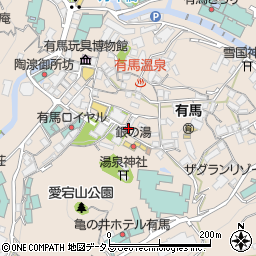 兵庫県神戸市北区有馬町1226周辺の地図