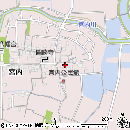 兵庫県姫路市網干区宮内4周辺の地図