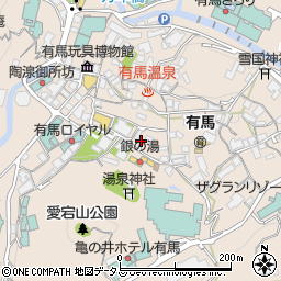 兵庫県神戸市北区有馬町1047周辺の地図