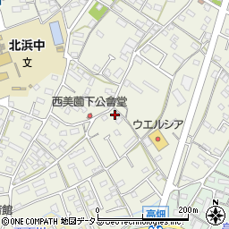 静岡県浜松市浜名区西美薗388周辺の地図