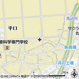 静岡県浜松市浜名区平口1860周辺の地図
