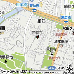 兵庫県姫路市飾磨区天神59周辺の地図