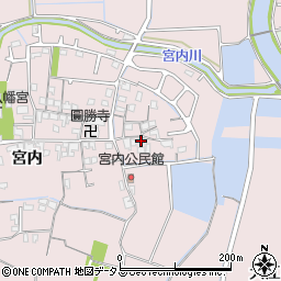 兵庫県姫路市網干区宮内5周辺の地図
