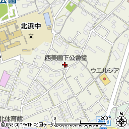 静岡県浜松市浜名区西美薗305周辺の地図