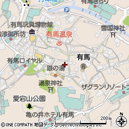 兵庫県神戸市北区有馬町1048周辺の地図