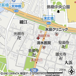 兵庫県姫路市飾磨区天神130周辺の地図