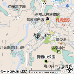 兵庫県神戸市北区有馬町878周辺の地図