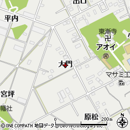 愛知県豊川市伊奈町（大門）周辺の地図