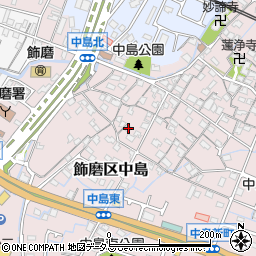 兵庫県姫路市飾磨区中島1025-5周辺の地図