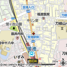阪急オアシス蛍ヶ池店周辺の地図