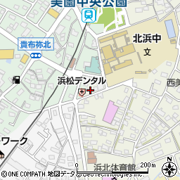 静岡県浜松市浜名区西美薗284周辺の地図