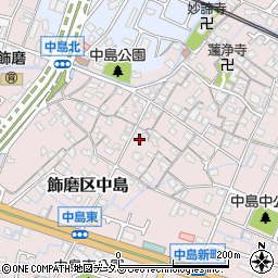 兵庫県姫路市飾磨区中島1014周辺の地図