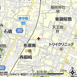 愛知県蒲郡市形原町西御屋敷41周辺の地図