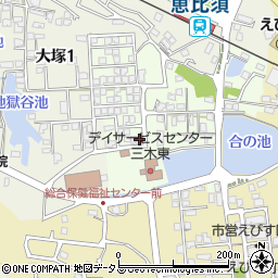 兵庫県三木市君が峰町2-20周辺の地図