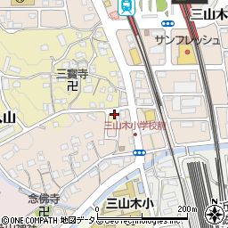 京都府京田辺市三山木山崎1周辺の地図