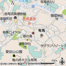 兵庫県神戸市北区有馬町1035周辺の地図