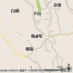 京都府和束町（相楽郡）白栖（堀ノ尾）周辺の地図