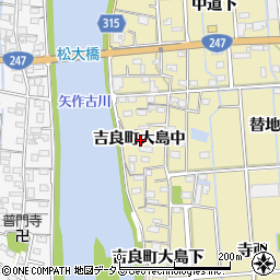 愛知県西尾市吉良町大島中周辺の地図